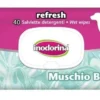 Salviette Detergenti Inodorina Muschio Bianco per Cani e Gatti 40 Pezzi