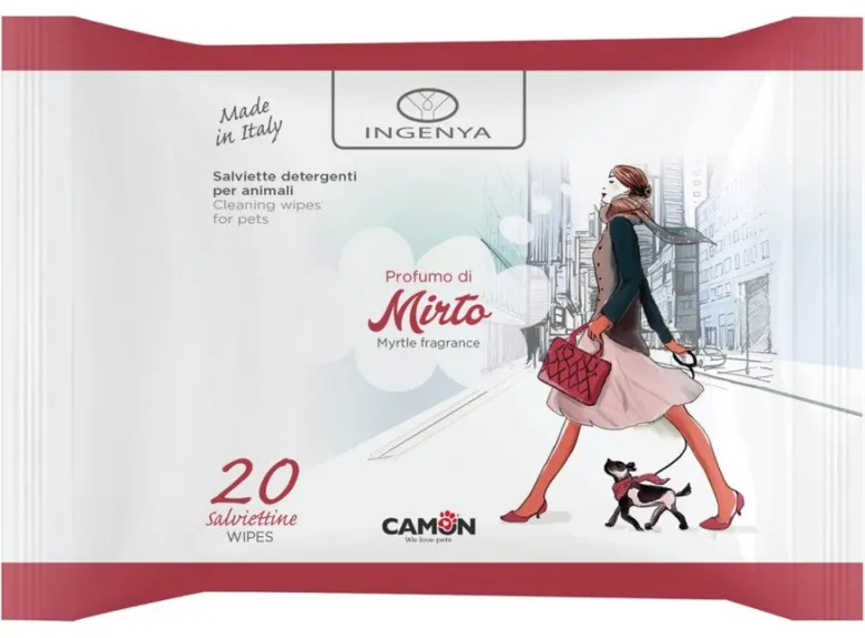 Salviette Ingenya per Cani Fragranza Mirto