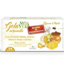 Sanavita gola limone miele 24 compresse