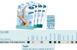 Sauber collant 70 denari maglia microrete nero 3 linea classica