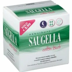 Saugella Assorbenti Cotton Touch Notte 12 Pezzi