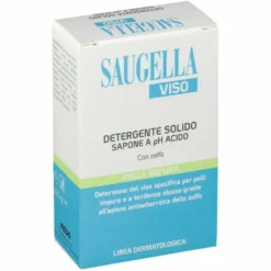 Saugella Sapone Solido pH Acido allo Zolfo Pelle Impura 100 g