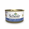 Schesir cat cibo umido tonnetto con alicette in brodo per gatti lattina 85g