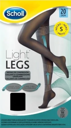 Scholl lightlegs 20 denari taglia s colore nero 1 paio