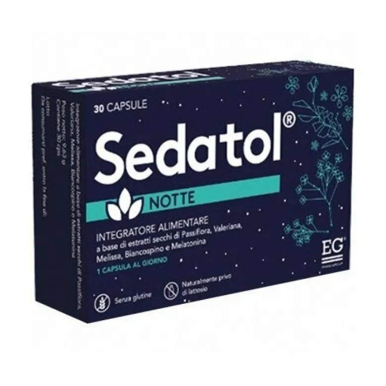 Sedatol Notte Integratore Per Sonno e Rilassamento 30 Capsule