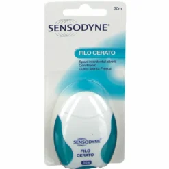 Sensodyne Filo Cerato Filo Interdentale Gusto Menta Fresca 30m