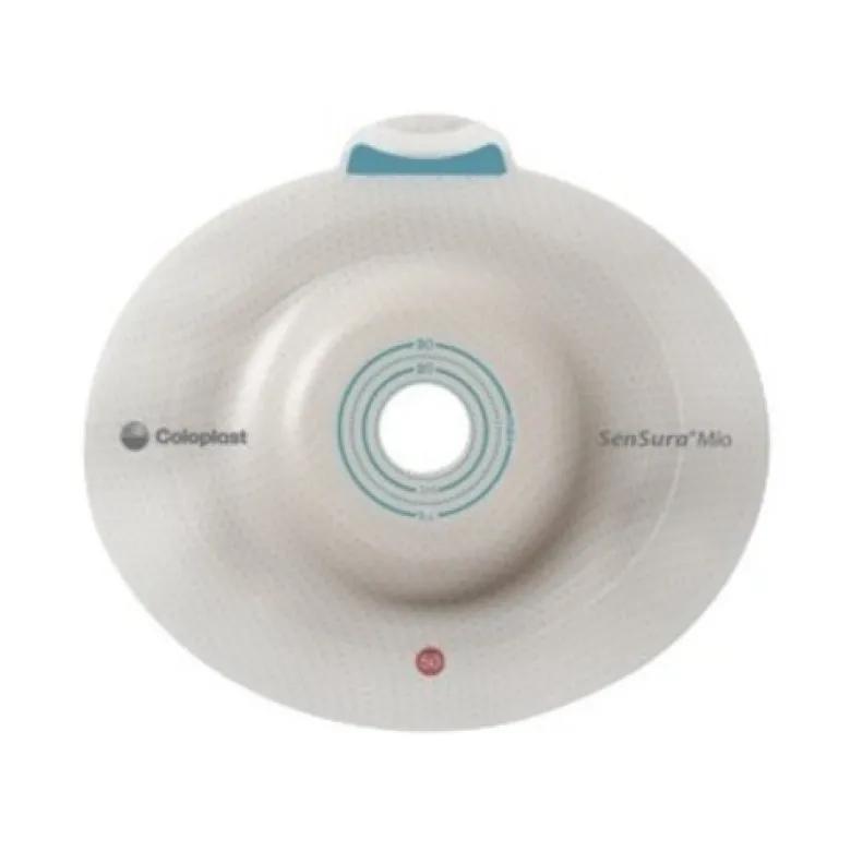 SenSura® Mio Convex Light Placca ClickSenSura® Mio Convex è una placca adesiva convessa adattabile che offre stabilità nell’area peristomale pur mantenendosi flessibile. L’adesivo elastico si adatta alle forme individuali del corpo e della sacca rimanendo discreto.Caratteristiche