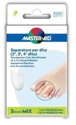 Separatore dita master-aid 1 s + 2 m 3 pezzi