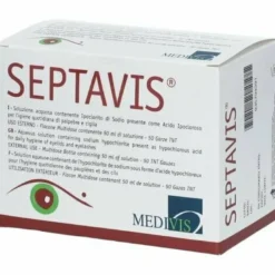 Septavis Soluzione 50 ml + 50 Sarze sterili Pulizia Occhio