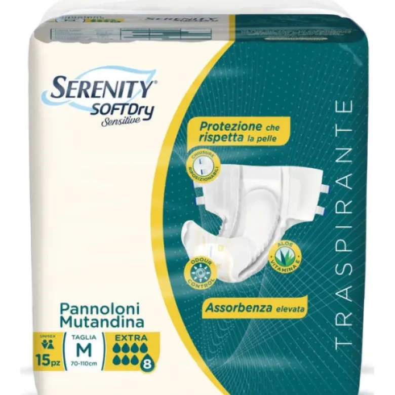Serenity Soft Dry Sensitive Pannolone Mutandina Extra