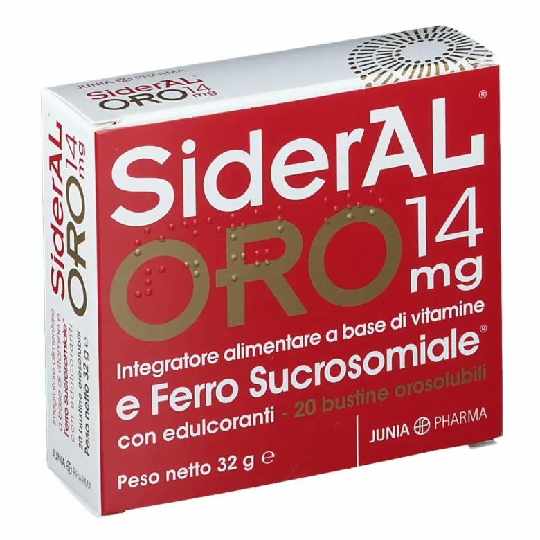 Sideral Oro Integratore Ferro e Vitamine 14 mg 20 bustine
