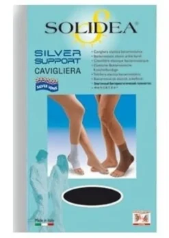 Silver support ankle cavigliera nero m