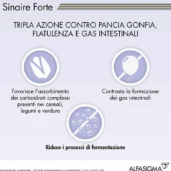 Sinaire Forte Contro Gas Intestinale 60 compresse
