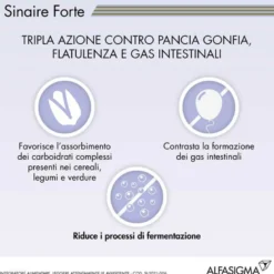 Sinaire Forte Integratore Gas Intestinali 30 compresse