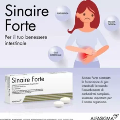 Sinaire Forte Integratore Gas Intestinali 30 compresse