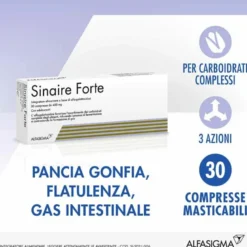 Sinaire Forte Integratore Gas Intestinali 30 compresse