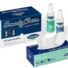 Smarty clean kit con igienizzante spray liquido mani + igienizzante spray liquido superfici + asciugamani usa e getta con fibra di cotone