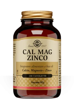 Solgar Cal Mag Zinco 100 Tavolette - Supporto Ossa e Sistema Immunitario