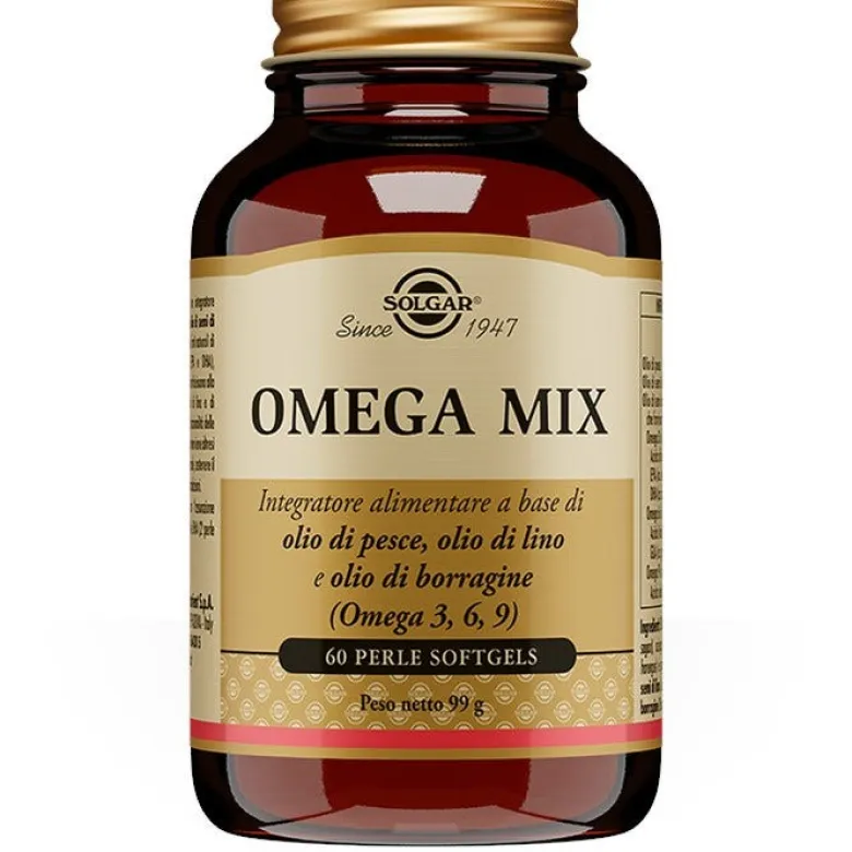 Solgar Omega Mix 60 Perle - Integratore Omega 3-6-9 Qualità