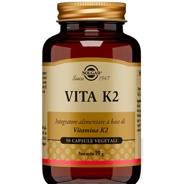 Solgar Vita K2 50 Capsule - Integratore Vitamina K2 Naturale
