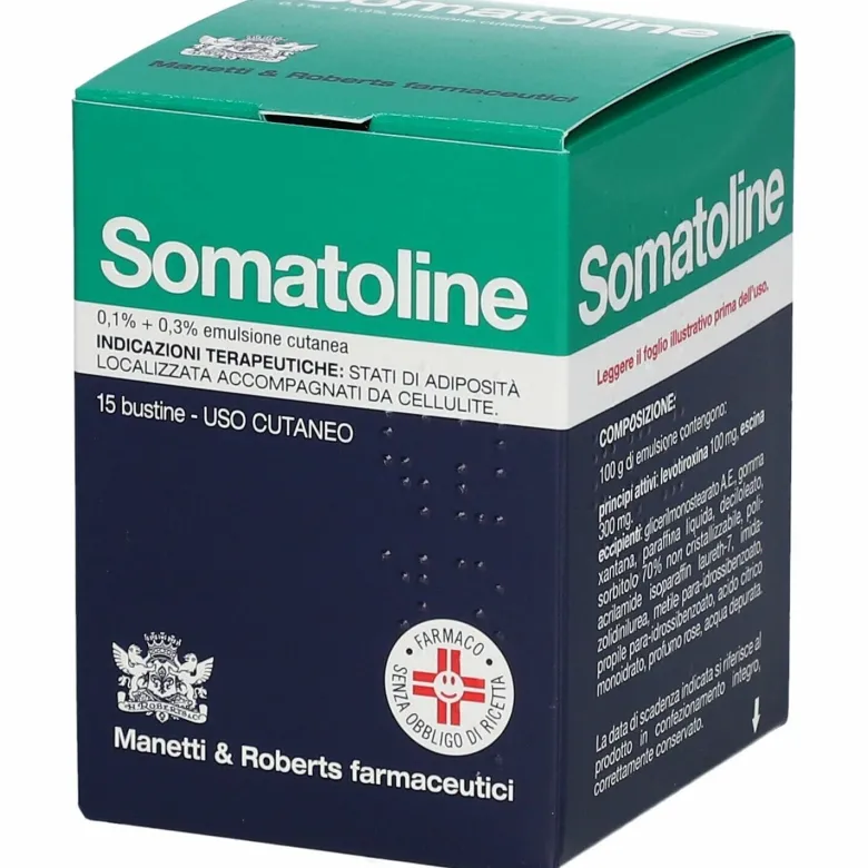 Somatoline emulsione 15bustine 0,1+0,3%
