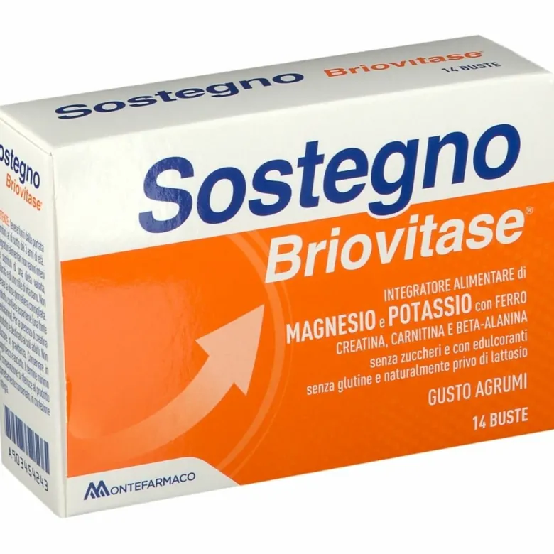 Sostegno Briovitase Integratore Magnesio e Potassio 14 Bustine