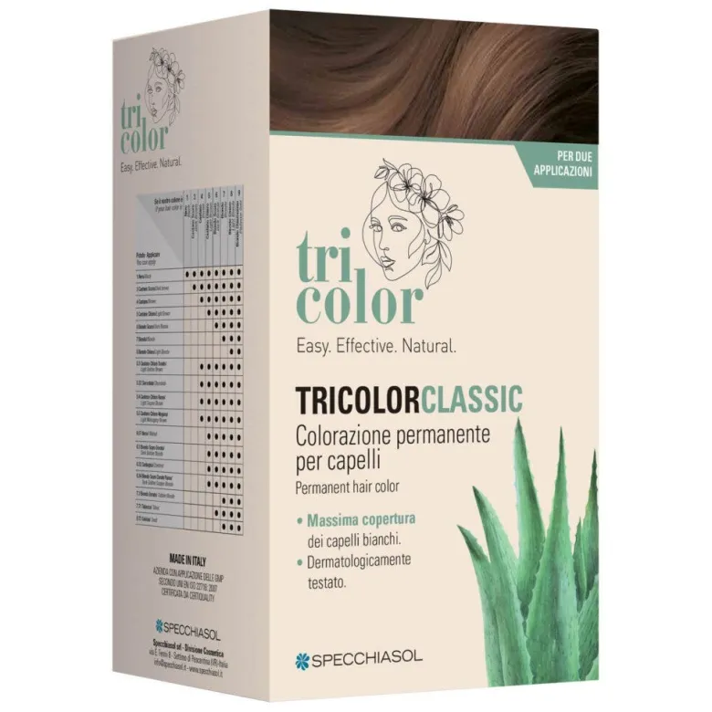 Specchiasol tricolor classic 5,5 mogano 2 tubi 50ml 2 shaker 50ml + 4 bustine 8ml