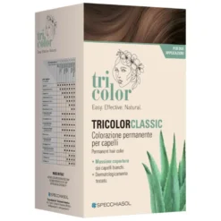 Specchiasol Tricolor Classic Colorazione Permanente 5 Castano Caffè 2 Tubi 50ml + 2 Shaker 50ml + 4 Bustine 8ml