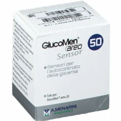 Strisce glucomen areo sensor per analisi del glucosio 50 pezzi