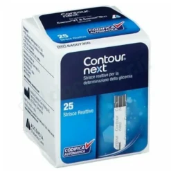 Strisce reattive test glicemia Contour next 25 pezzi
