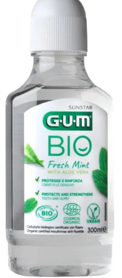 Sunstar gum bio collutorio fresh mint con aloe vera 300ml
