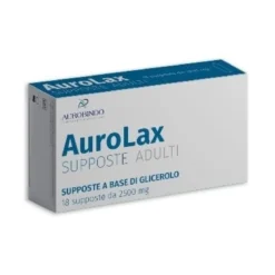Supposte aurolax glicerolo 2500 mg 18 supposte