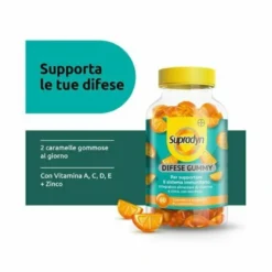 Supradyn Difese Gummy Vitamina C Vitamina D e Zinco 60 Caramelle