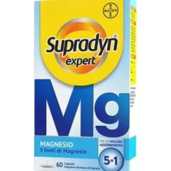 Supradyn Expert Magnesio Completo 5 Sali in 1 Tra cui Magnesio Bisglicinato Citrato Ossido 60 Capsule