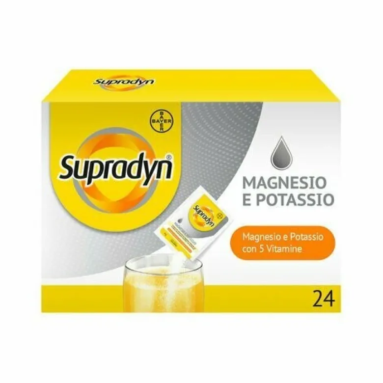 Supradyn Magnesio e Potassio Integratore Vitamine e Minerali 24 Bustine