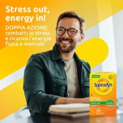 Supradyn ricarica no stress integratore vitamine e magnesio contro la stanchezza da stress 20 buste