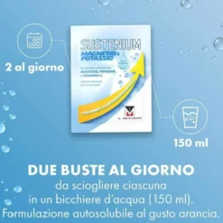 Sustenium Magnesio e Potassio con Vitamina C 28 bustine