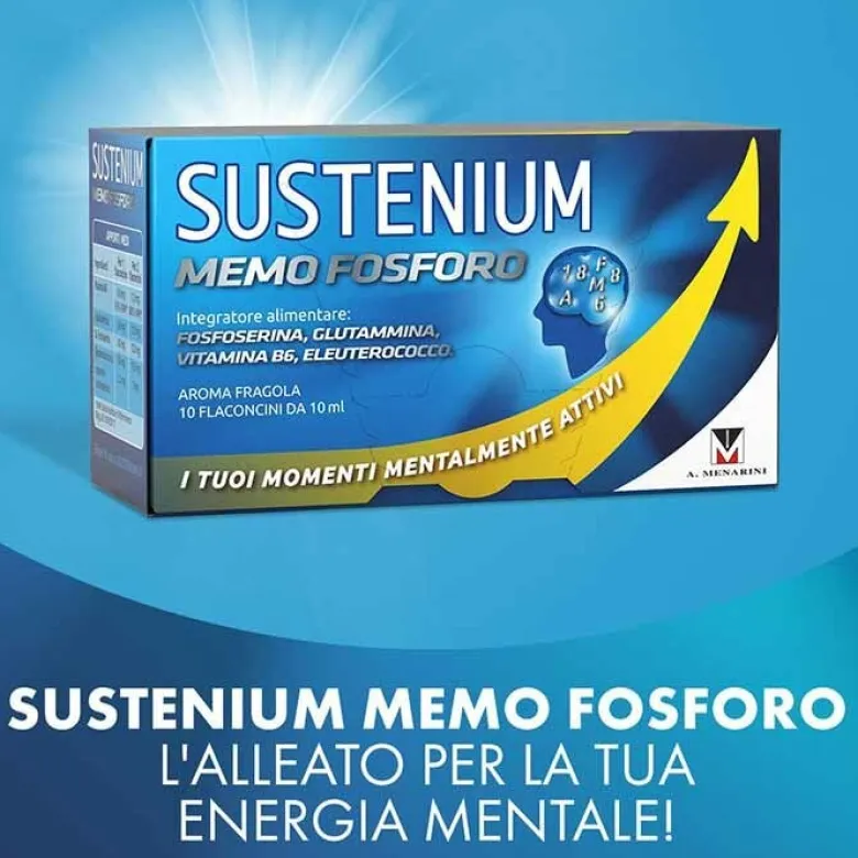 Sustenium Memo Fosforo Integratore Per La Memoria 10 Flaconcini