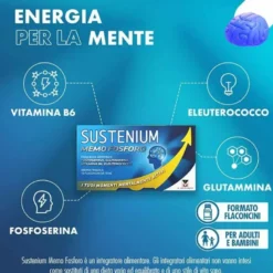 Sustenium Memo Fosforo Integratore Per La Memoria 10 Flaconcini