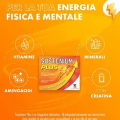 Sustenium Plus Energizzante Vitamine Minerali Aminoacidi 22 bustine