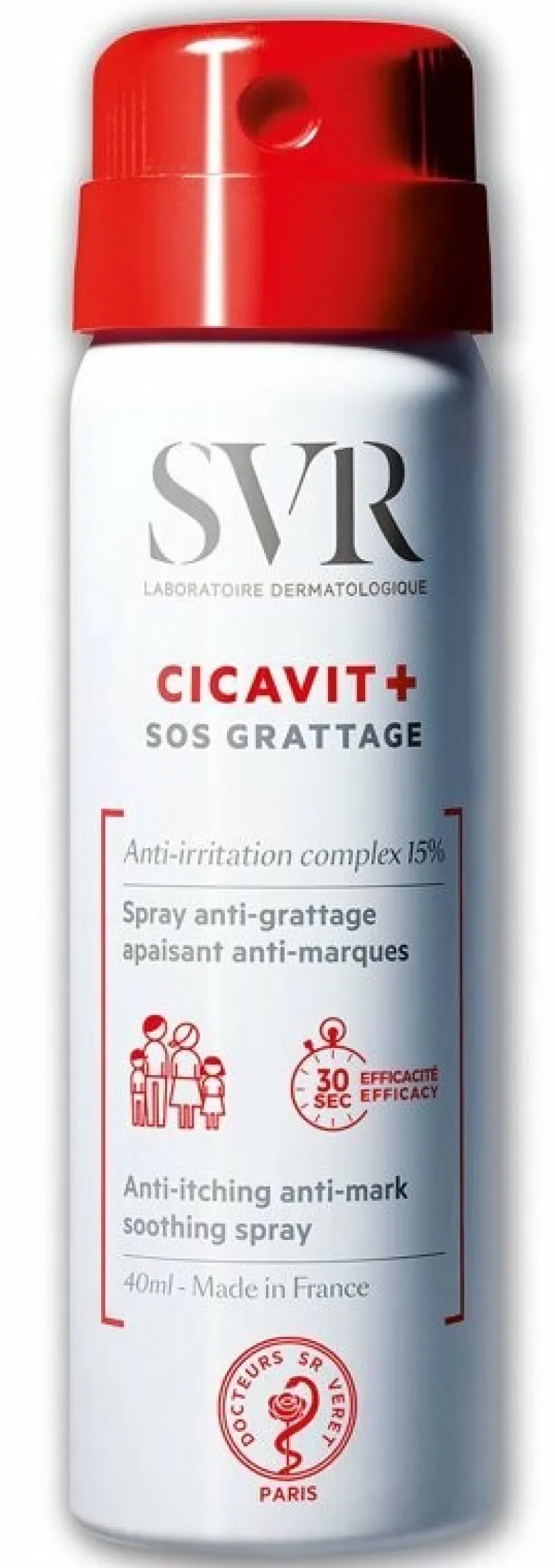 SVR Cicavit + SOS Grattage Spray Anti-prurito e Anti-segno 40 ml
