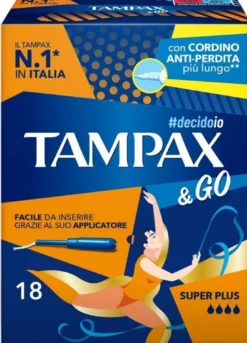 Tampax &go super plus 18 pezzi