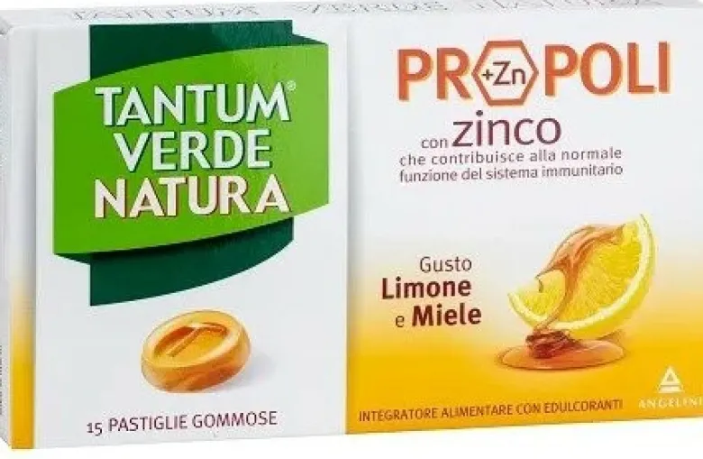 Tantum Verde Natura Limone Miele 15 pastiglie gommose