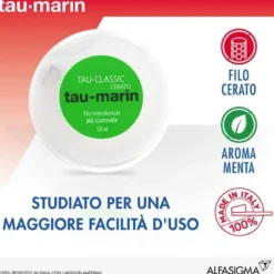 Tau-Marin Filo Interdentale Classico Cerato 50 mt
