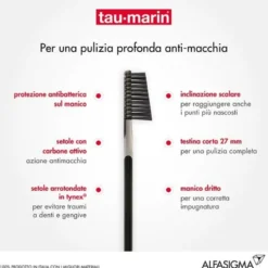 Tau-Marin Spazzolino Professional Black Anti-Macchia