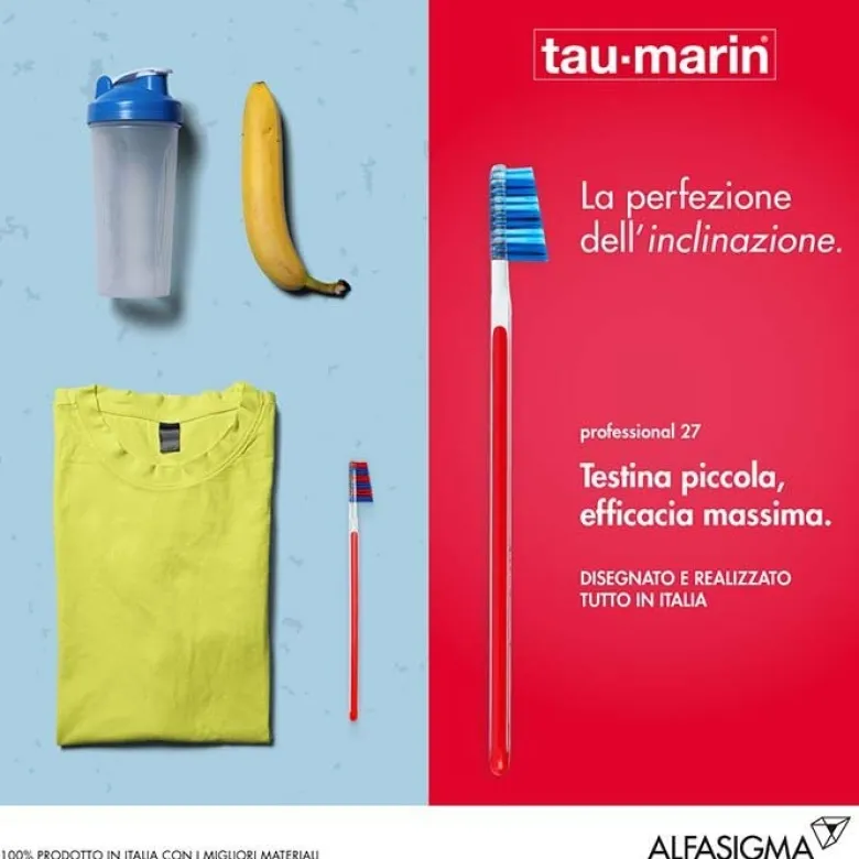 Tau-Marin Spazzolino Professional 27 setole morbide