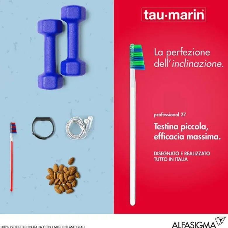 Tau-Marin Spazzolino Professional 27 setole medie