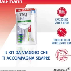 Taumarin Tau Kit Spazzolino Medio + Dentifricio 20ml