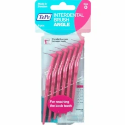 Tepe Angle Rosa Scovolino Angolato Per Pulizia Interdentale Misura Iso 0 Filo 0,4 Mm 6 Pezzi