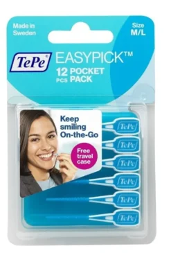 Tepe easypick m/l blu 12 pezzi